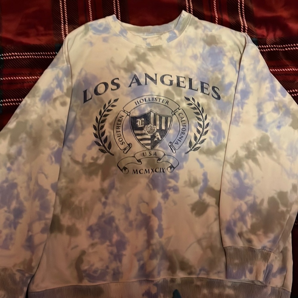 Tie dye sweater from Hollister that is a size M.